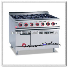 Cocina de gas K013 Heavy Duty 6 quemadores